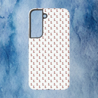Coque Samsung Galaxy Boots de Cowboy rose Brown violet étoiles Motif