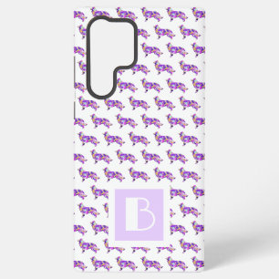 Coque Samsung Galaxy Border Collie Chien Mignon Monogramme Silhouette V