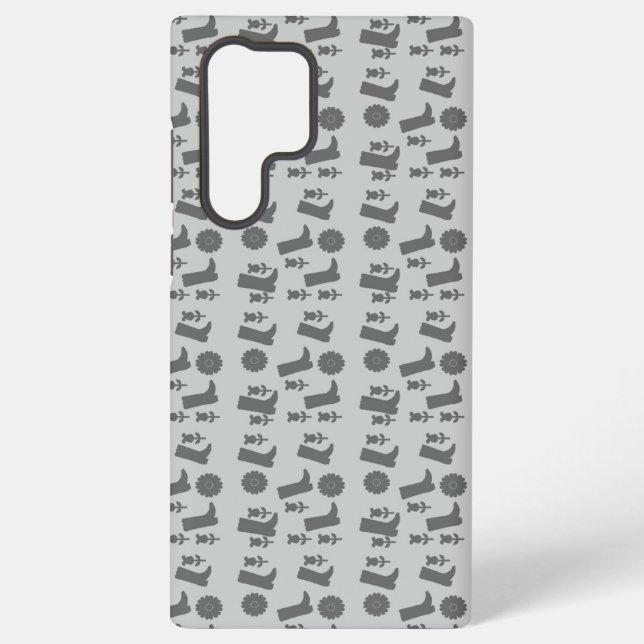 Coque Samsung Galaxy bottes grises (Verso)