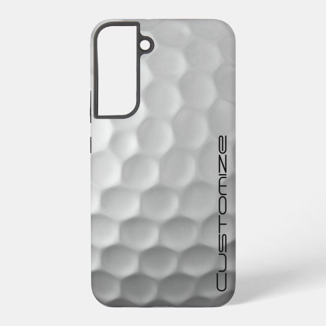 Coque Samsung Galaxy Boule de golf avec texte personnalisé (Verso)