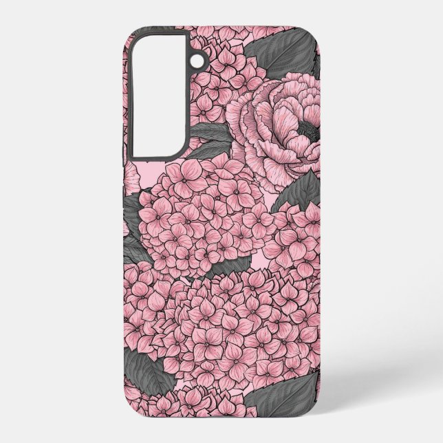 Coque Samsung Galaxy Bouquet floral en rose (Verso)