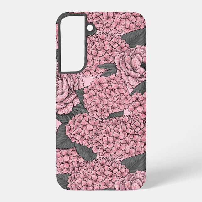 Coque Samsung Galaxy Bouquet floral en rose (Verso)
