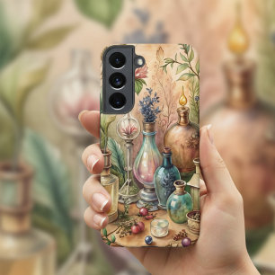 Coque Samsung Galaxy Bouteilles d'apothicaire botaniques vintage