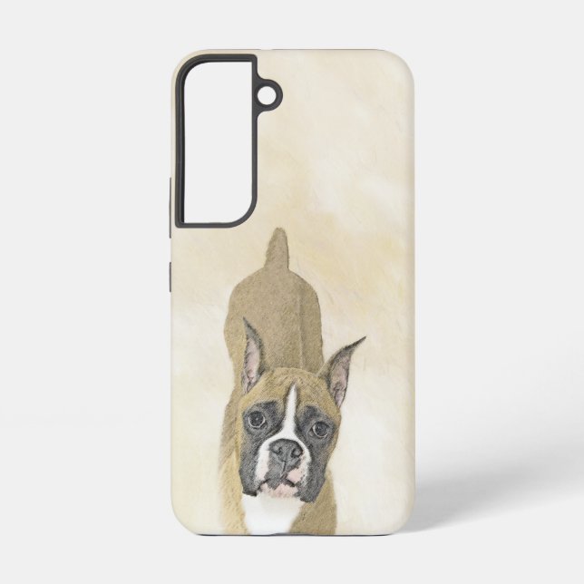 Coque Samsung Galaxy Boxer Peinture - Cute Original Chien Art (Verso)