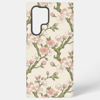 Coque Samsung Galaxy Branche de fleurs de cerisier rougissantes | Fleur