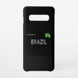 Coque Samsung Galaxy S10 Brésil Fan Football Fan Chemise Coeur<br><div class="desc">Chemise Nationale Brésilienne De Fan De Football. Mon coeur bat pour l'équipe de football du Brésil. Grande idée cadeau pour les fans de football brésiliens. Un match parfait pour les hommes,  les femmes,  les enfants et les ados.</div>