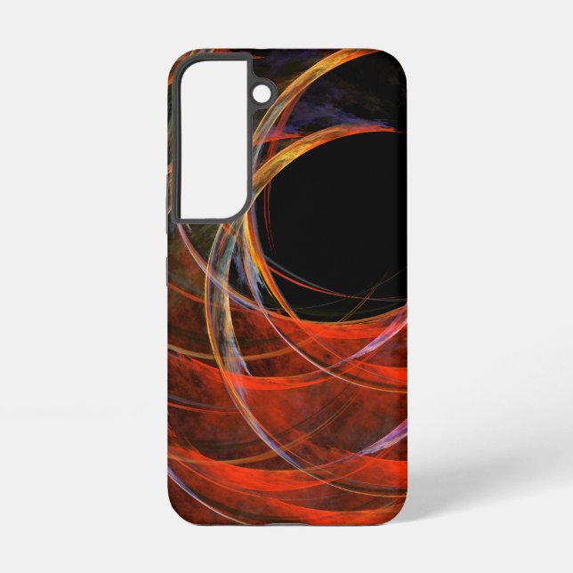 Coque Samsung Galaxy Brise du Cercle Vortex de Feu Art Abstrait (Verso)