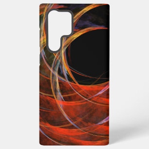Coque Samsung Galaxy Brise le Cercle Vortex de Feu Art Abstrait