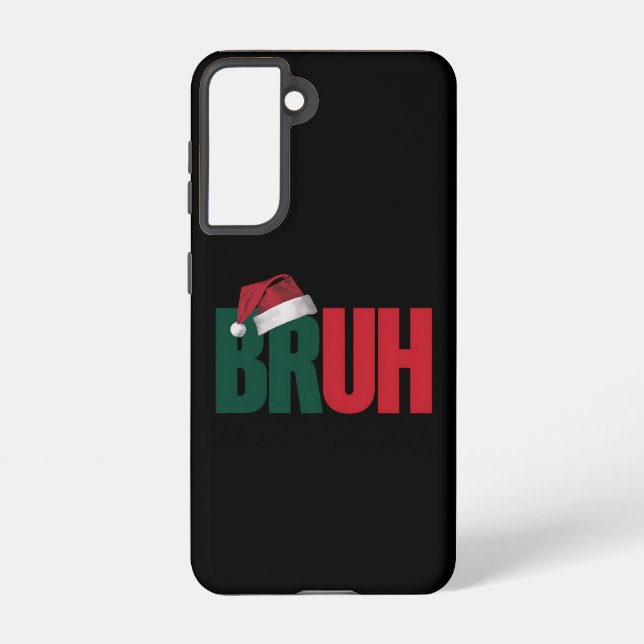 Coque Samsung Galaxy Bruh Mème Drôle Dire Bro Salutation Noël (Verso)