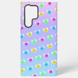 Coque Samsung Galaxy Bubblegum Colorful Glass Heart Balloon Valentine