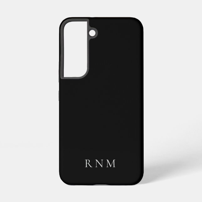 Coque Samsung Galaxy Budget noir le plus profond avec un nom ou un ense (Verso)