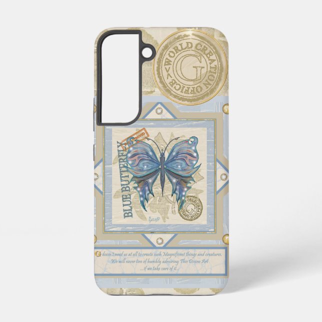 Coque Samsung Galaxy Bureau de création de papillon G (Verso)