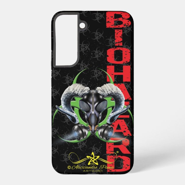 COQUE SAMSUNG GALAXY BW ! AVERTISSEMENT BIOHAZARD ! CRÂNE (Verso)