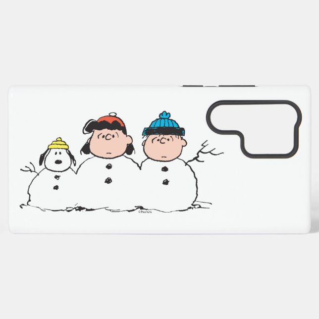 Coque Samsung Galaxy cacahuètes | 3 Personne Snowman (Verso Horizontal)