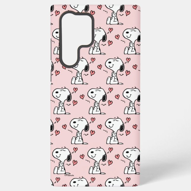 Coque Samsung Galaxy cacahuètes | Coeurs de snoopy (Verso)