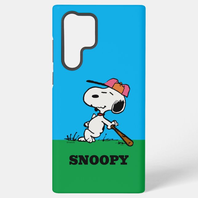 Coque Samsung Galaxy cacahuètes | Snoopy at Bat (Verso)