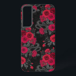 Coque Samsung Galaxy Caché en rose<br><div class="desc">Fleurs roses,  souris et serpents peints à la main en Ps et Illustrator,  motif sans soudure</div>