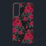 Coque Samsung Galaxy Caché en rose<br><div class="desc">Fleurs roses,  souris et serpents peints à la main en Ps et Illustrator,  motif sans soudure</div>