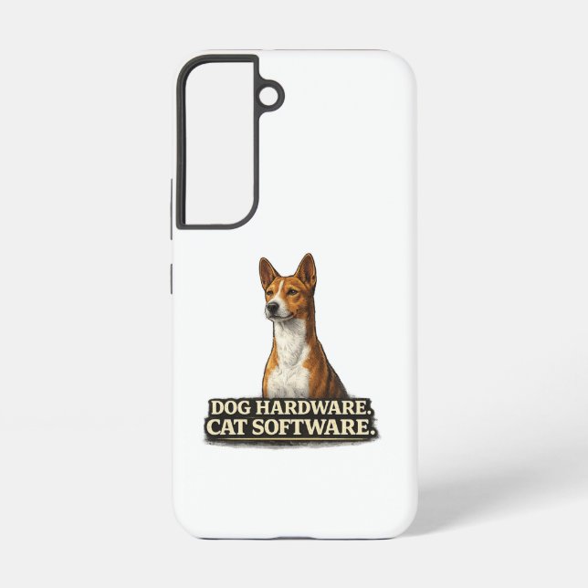 Coque Samsung Galaxy Cadeau drôle pour propriétaire de Basenji (Verso)
