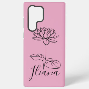 Coque Samsung Galaxy Cadeau personnalisé de fleur de naissance de nénup