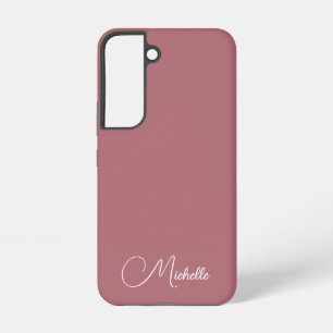 Coque Samsung Galaxy Cadeau personnalisé monogramme nom écrit à la main