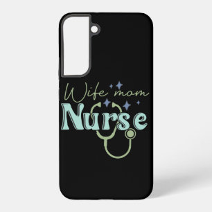 Coque Samsung Galaxy Cadeau pour infirmière épouse maman pour la fête d