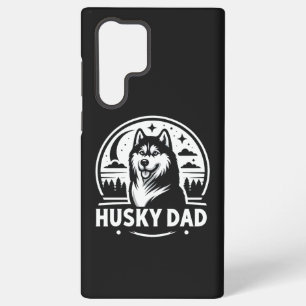 Coque Samsung Galaxy Cadeau pour papa husky propriétaire de huskys sibé
