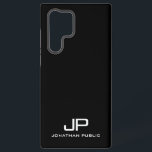 Coque Samsung Galaxy Cadeaux noir et blanc Elégant Monogramme moderne M<br><div class="desc">Elégant Design minimaliste Moderne Monogramme Modèle Noir et Blanc tendance Meilleurs Cadeaux Téléphone Boîtes & Accessoires / Samsung Coques / Galaxy S22 Ultra Coque.</div>
