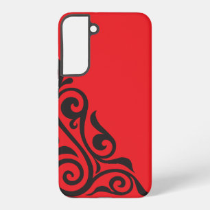 Coque Samsung Galaxy Cadre Floral Vintage de Luxe Art Décoratif
