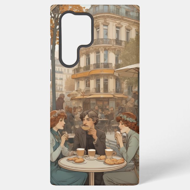 Coque Samsung Galaxy Café en plein air (Verso)