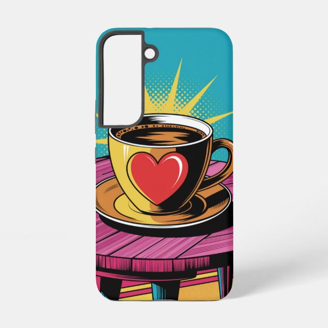 Coque Samsung Galaxy Café Pop art (Verso)