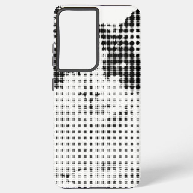 Coque Samsung Galaxy Calico Cat Retro Halftone (Verso)