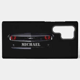 Coque Samsung Galaxy Camaro Chevy noir personnalisé Votre nom