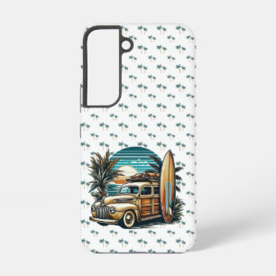 Coque Samsung Galaxy camionnette vintage tropical/Hawaiien