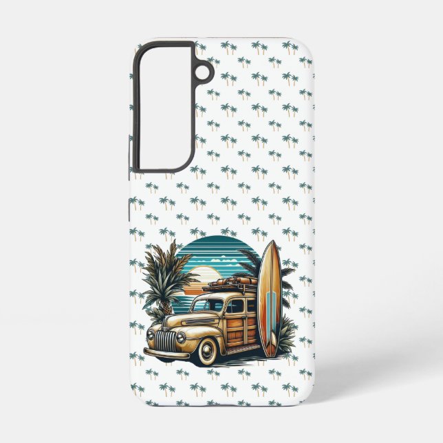 Coque Samsung Galaxy camionnette vintage tropical/Hawaiien  (Verso)