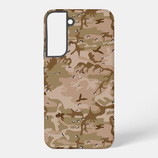 Coque Samsung Galaxy Camouflage Désert Avec Galets, Militaire, Armée (Verso)