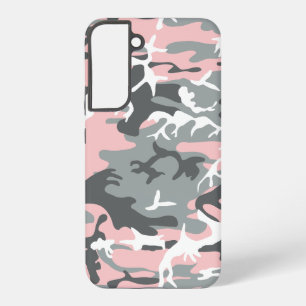 Coque Samsung Galaxy Camouflage rose et gris, Militaire, Armée