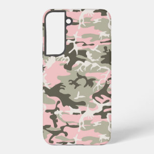Coque Samsung Galaxy Camouflage rose et vert, Militaire, Armée