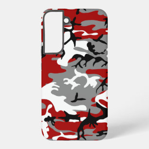 Coque Samsung Galaxy Camouflage rouge et gris, Militaire, Armée