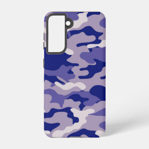 Coque Samsung Galaxy Camping Chasse Camping Camouflage bleu