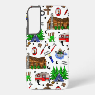 Coque Samsung Galaxy Camping personnalisé Thème Happy Camper
