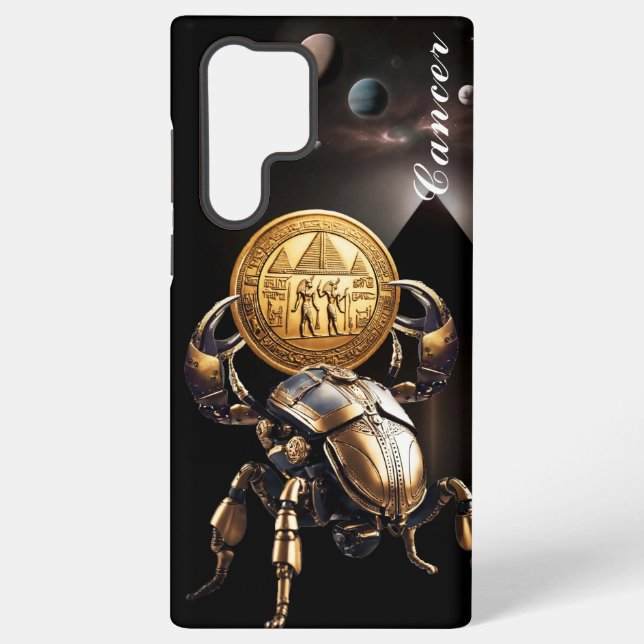 Coque Samsung Galaxy Cancer, zodiac, or, naissance, design, jolie (Verso)