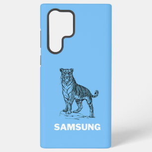 Coque Samsung Galaxy Capot Samsung S22/S23 avec tigre audacieux