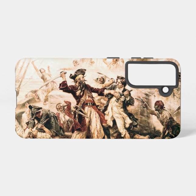 Coque Samsung Galaxy Capture, Barbe noire pirate, Revenge de la reine A (Verso Horizontal)