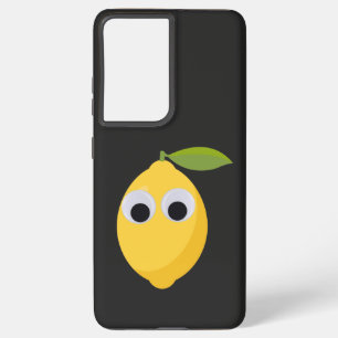 Coque Samsung Galaxy Caractère citron mignon avec yeux googly