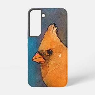 Coque Samsung Galaxy Cardinaux sur la peinture de clôture - Art origina