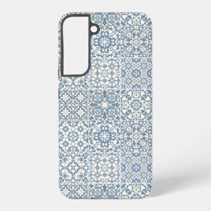 Coque Samsung Galaxy Carreaux Méditerranéens, Marocains, Majolique, Azu