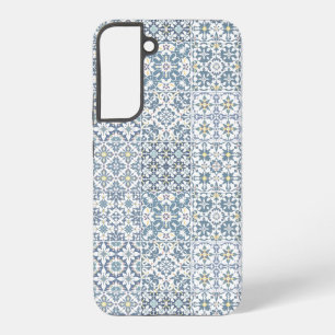 Coque Samsung Galaxy Carreaux Méditerranéens, Marocains, Majolique, Azu