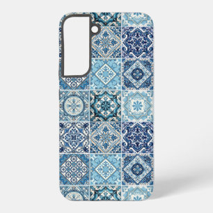 Coque Samsung Galaxy Carreaux Méditerranéens, Portugais, Azulejo, Majol