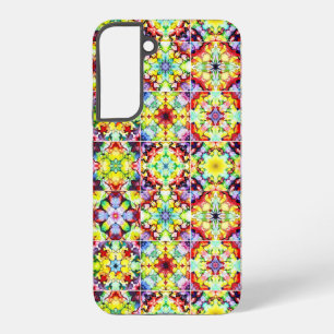 Coque Samsung Galaxy Carrelage méditerranéen, Carreaux d'encre d'alcool